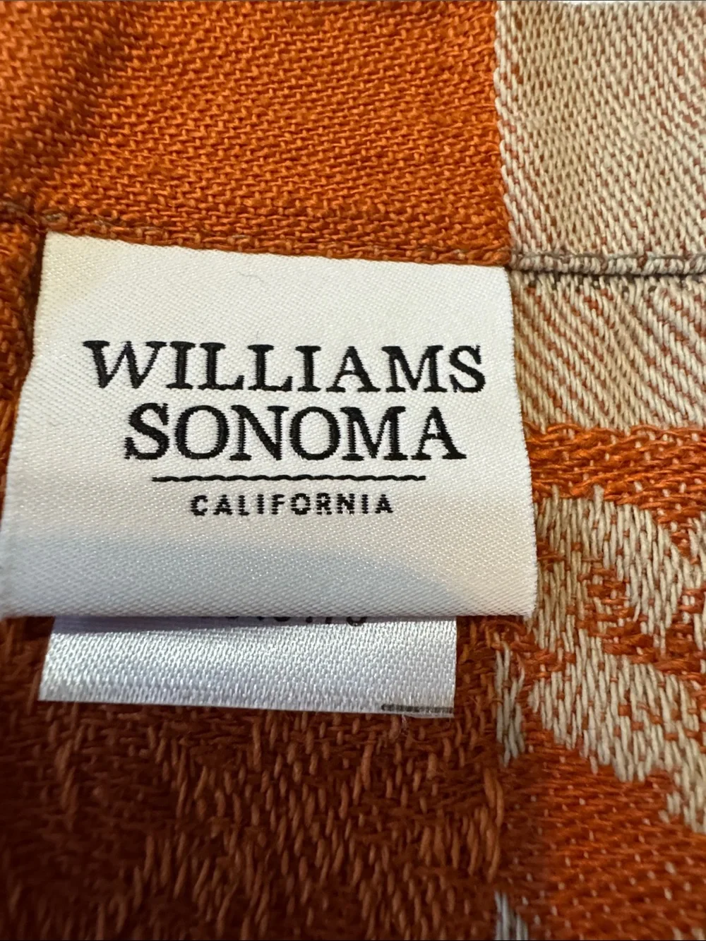 Decorative Orange and Gray Floral set of 8 napkins